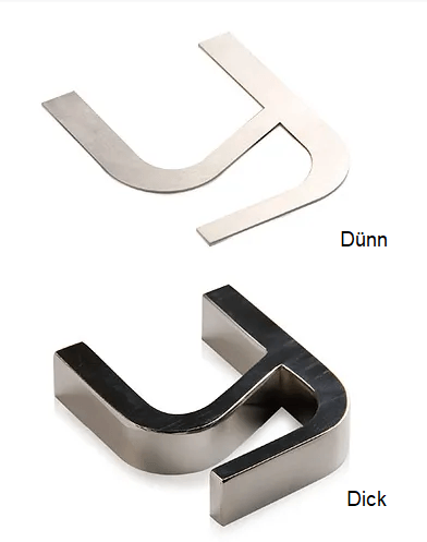 3D Buchstaben